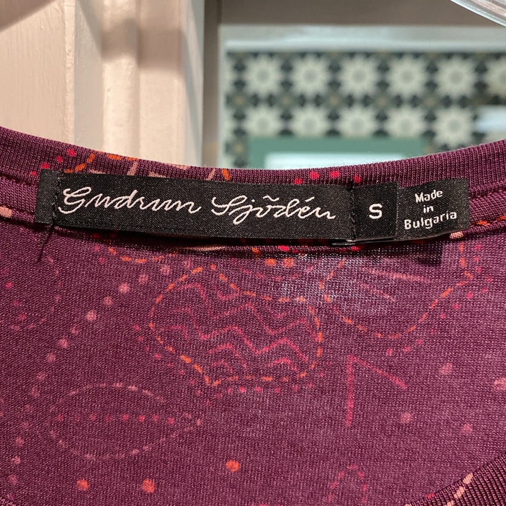 Gudrun Sjöden Purple Floral Top - Picture 4 of 8